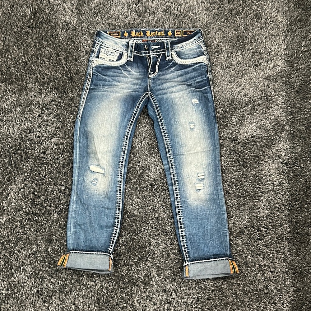 Rock Revival Crop Jeans